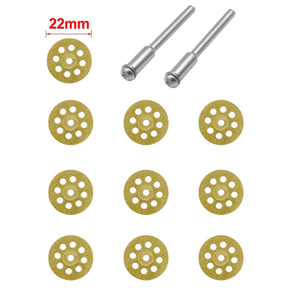 10pcs Diamond Cutting Wheel Saw Blades for Glass Ceramic Drill Rotary Tool