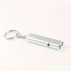 2pcs Double Frequency Aluminum Alloy Emergency Whistle