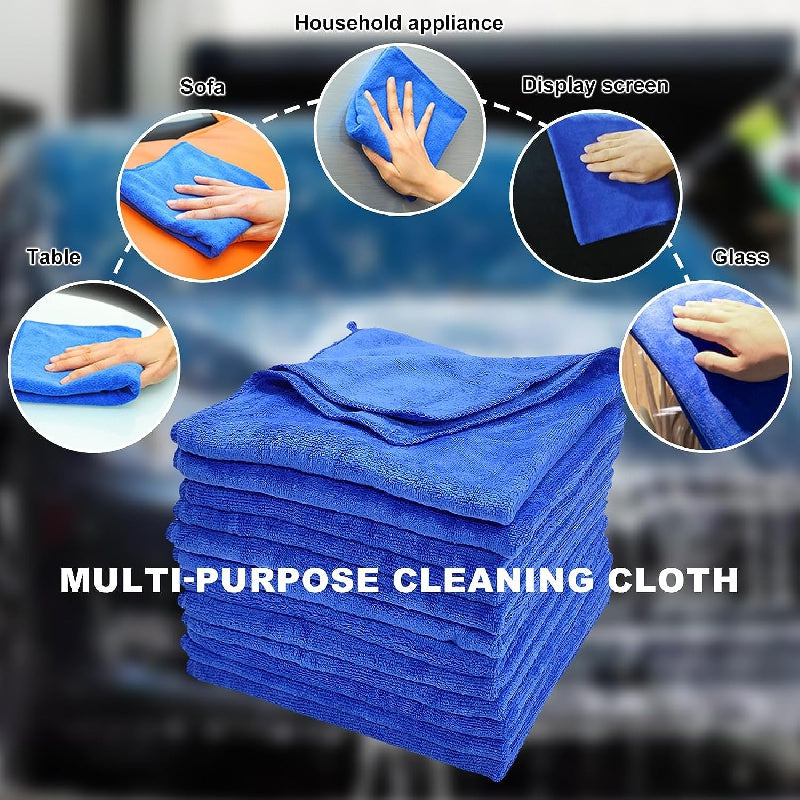10pcs Soft Microfiber Towels Washcloths Highly Absorbent Cleaning Cloth