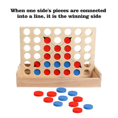Wooden 10 16 Cm A Row Board Games Line Up 4 Connect Games For Travel