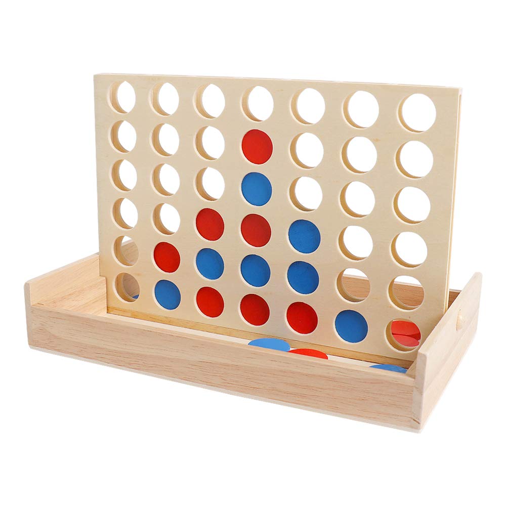Wooden 10 16 Cm A Row Board Games Line Up 4 Connect Games For Travel