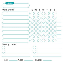 Magnetic Whiteboard Reward and Chore Chart Set