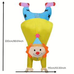 Handstand Clown Inflatable Costume For Halloween Easter Christmas