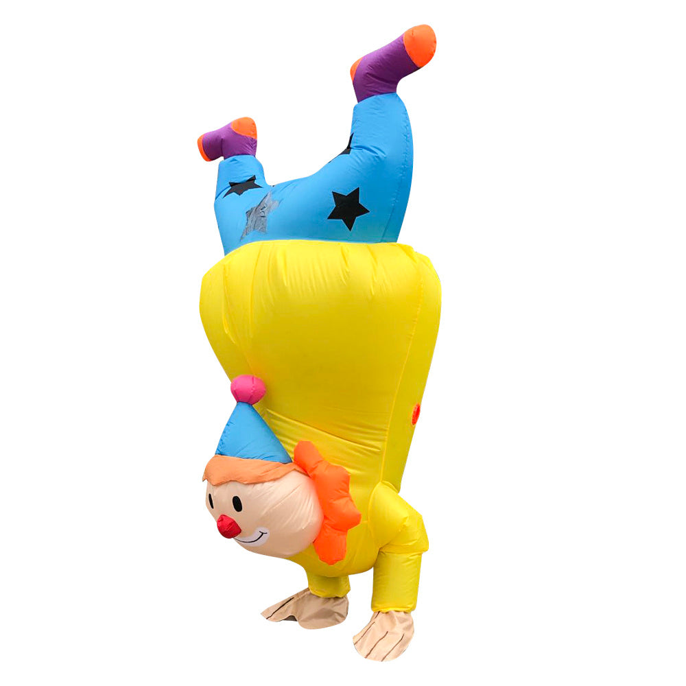 Handstand Clown Inflatable Costume For Halloween Easter Christmas