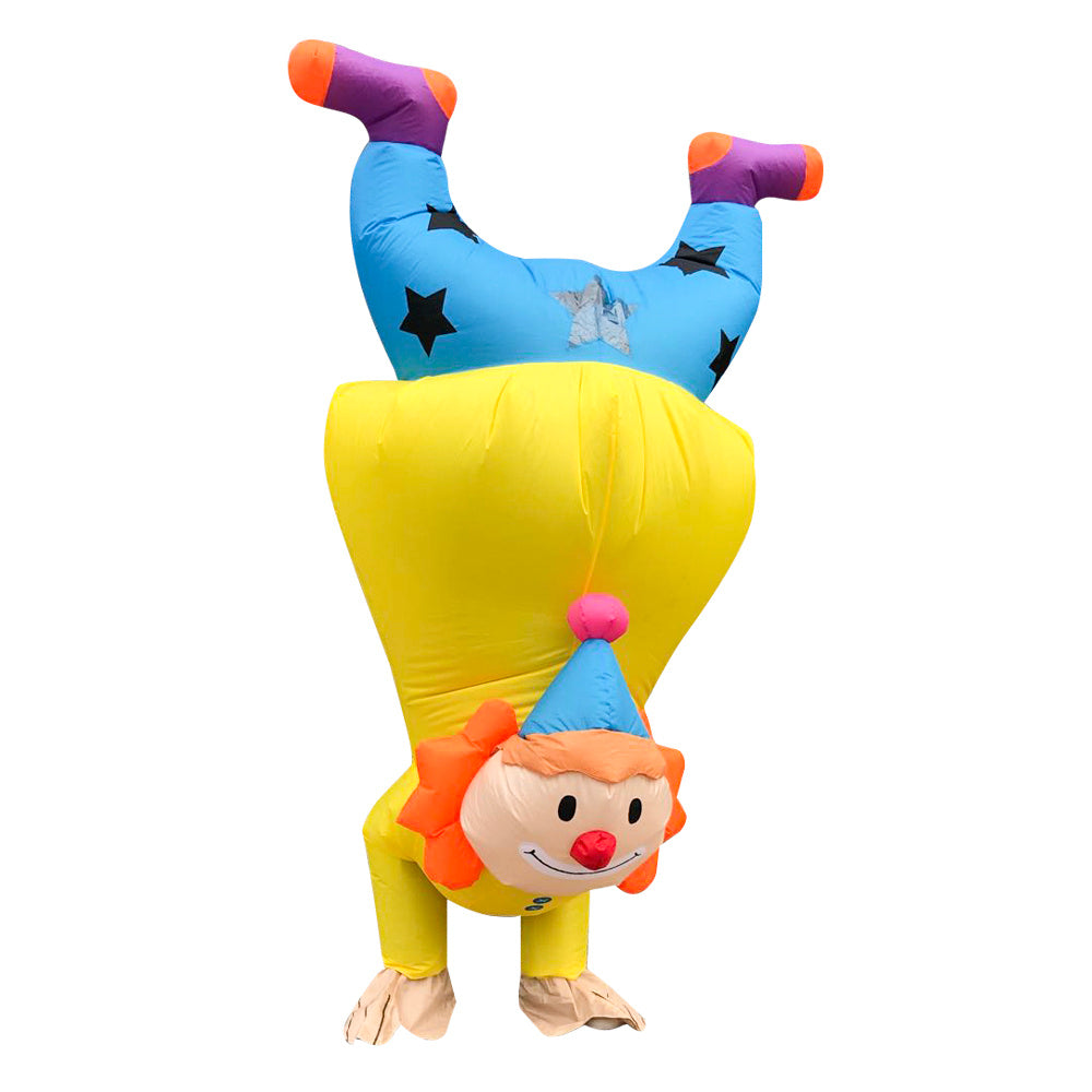 Handstand Clown Inflatable Costume For Halloween Easter Christmas