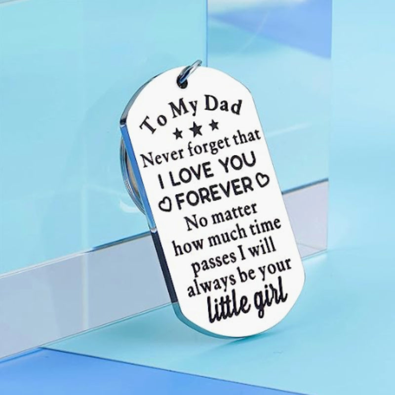 Creative Metal Key Chain Keyring Pendant Father's Gift