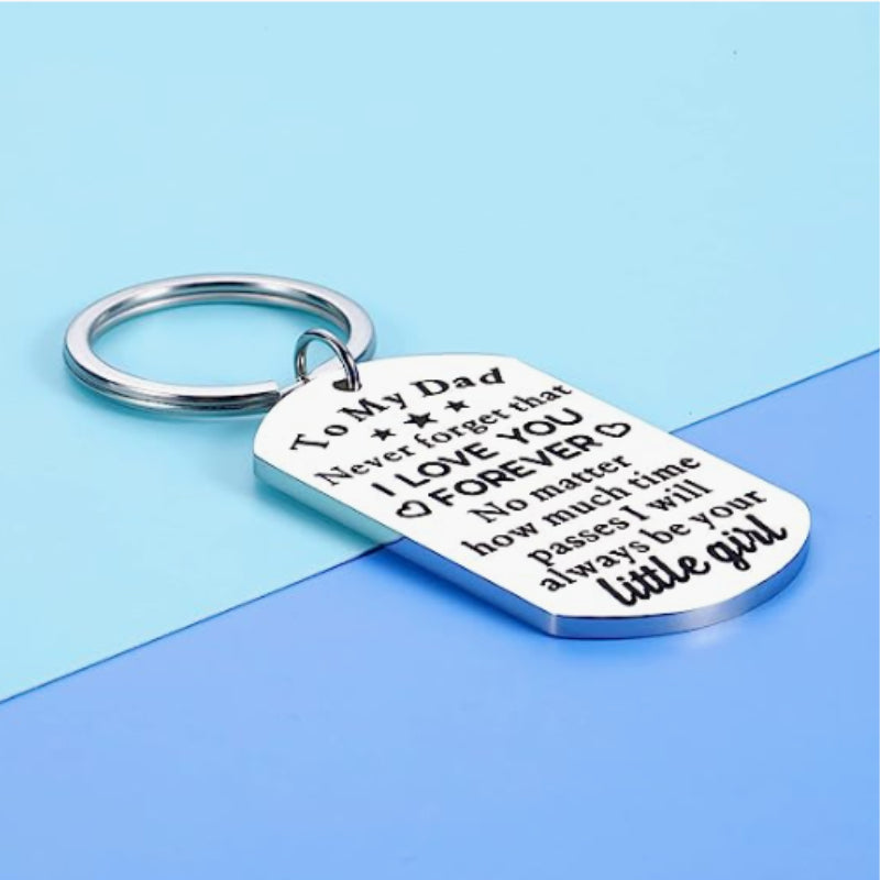 Creative Metal Key Chain Keyring Pendant Father's Gift