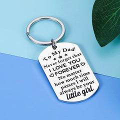 Creative Metal Key Chain Keyring Pendant Father's Gift