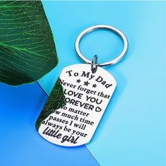 Creative Metal Key Chain Keyring Pendant Father's Gift