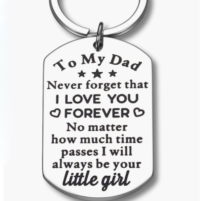 Creative Metal Key Chain Keyring Pendant Father's Gift
