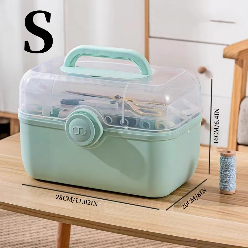 1pc Portable Medicine Storage Box Lightweight Household Emergency Handbag
