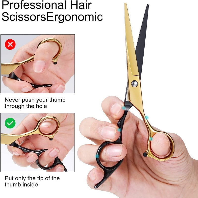 Professional Hair Cutting Scissors Shears Golden Haircut Scissors