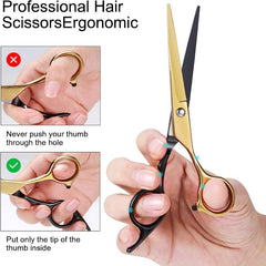 Professional Hair Cutting Scissors Shears Golden Haircut Scissors