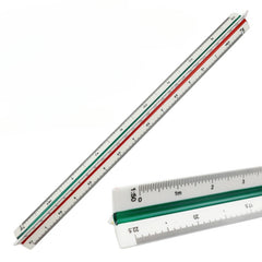 Colorful Aluminum Triangular Scale Ruler 1 20 1 125 Metal Drafting Tool