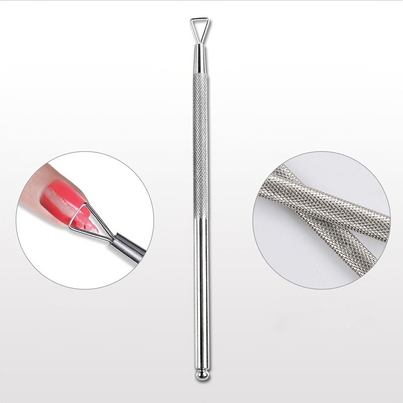 Stainless Steel Nail Polish Removal Stick Nail Cleaning Tool
