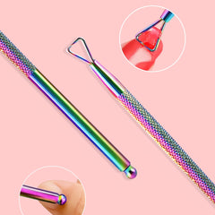 Stainless Steel Nail Polish Removal Stick Nail Cleaning Tool