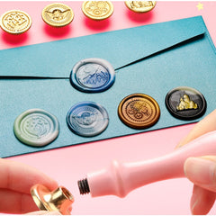 Creative Wax Seal Stamp Kit for DIY Decorative Christmas Cards