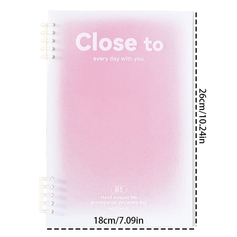 B5 Spiral Notebook 10x7, Hardcover, College Ruled, 60 Sheets
