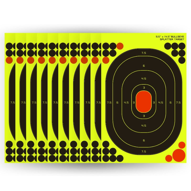 High Visibility 13X36 Fluorescent Self Adhesive Practice Targets St