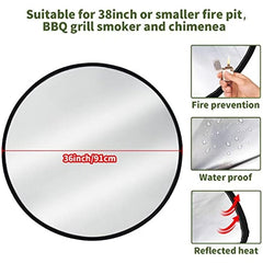Double Sided Silicone Fire Mat - Outdoor Fire Mat for Decks, Terrace