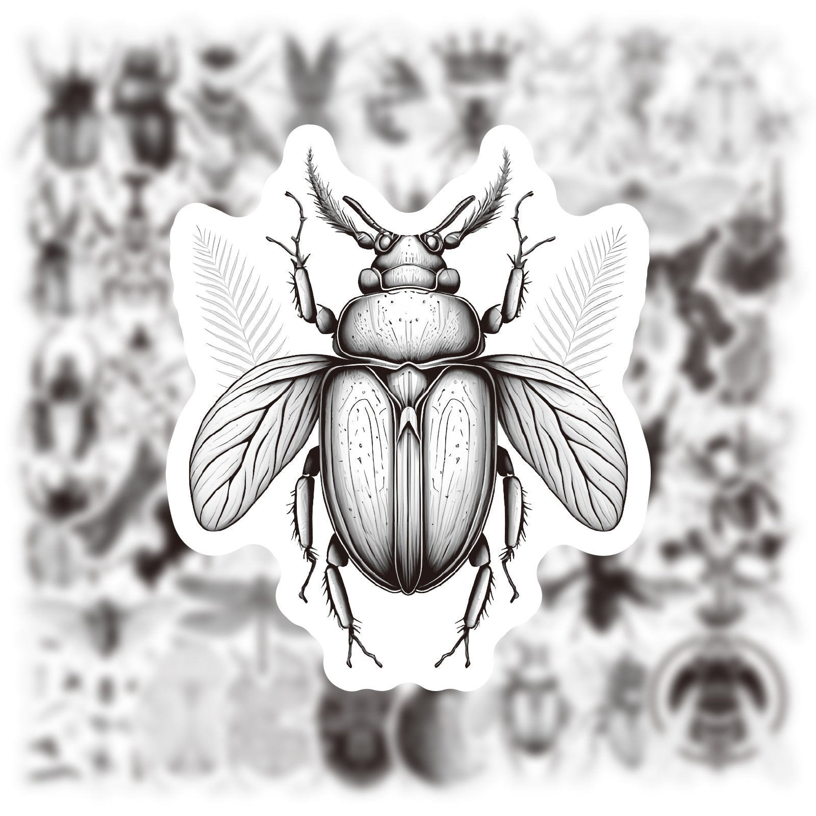 68pcs Insect Elk Waterproof Stickers Pack for DIY - Teens Girls