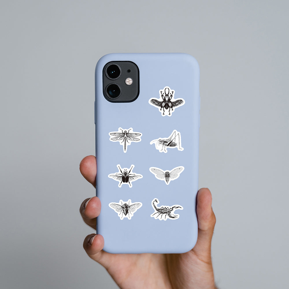 68pcs Insect Elk Waterproof Stickers Pack for DIY - Teens Girls