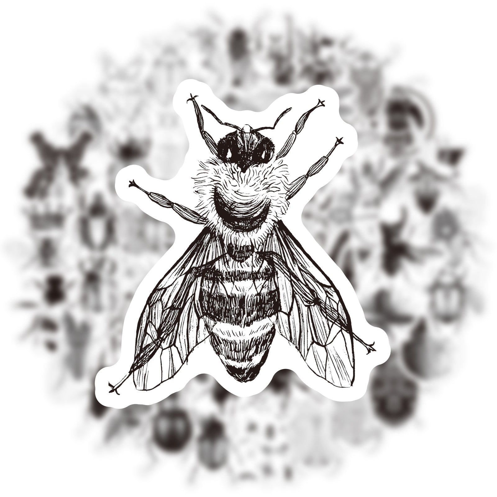 68pcs Insect Elk Waterproof Stickers Pack for DIY - Teens Girls