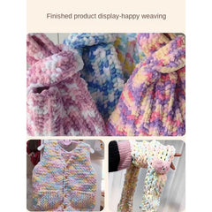 Woolen Ice Thread Large Ball Slippers 30m DIY Crochet Bag Doll Scarf 100g