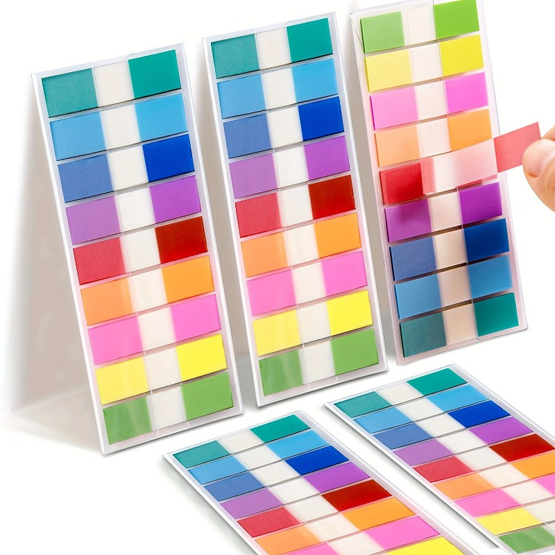 200 Sheets Transparent Sticky Notes with Water Proof Index Tabs
