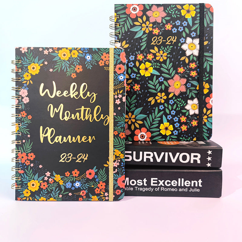 A5 Coil Notebook Weekly Planner English Book