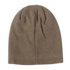 Men's Winter Wool Knit Cap Beanie with Fleece Lining