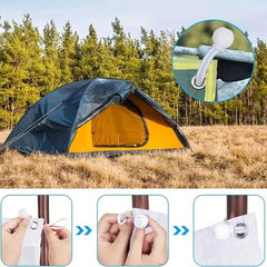 50 Heavy Duty Bungee Cords w/ Ball Secure Tie Downs Gazebo Camping Tent Cargo