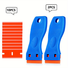 Plastic Razor Blades Scraper Tool Kit with 10 Blades