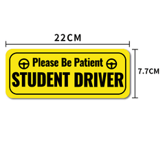 Student Driver Sticker Be Patient Reflective Driver Sticker Decal For Car