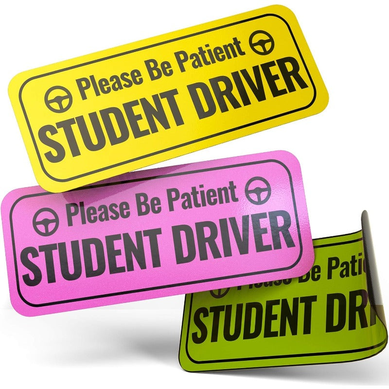 Student Driver Sticker Be Patient Reflective Driver Sticker Decal For Car