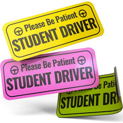 Student Driver Sticker Be Patient Reflective Driver Sticker Decal For Car