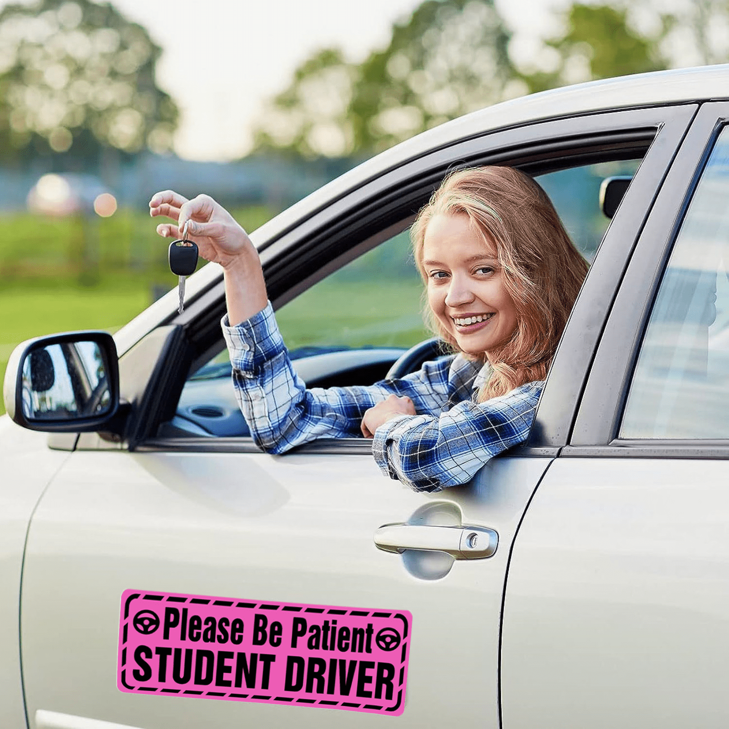 Student Driver Sticker Be Patient Reflective Driver Sticker Decal For Car