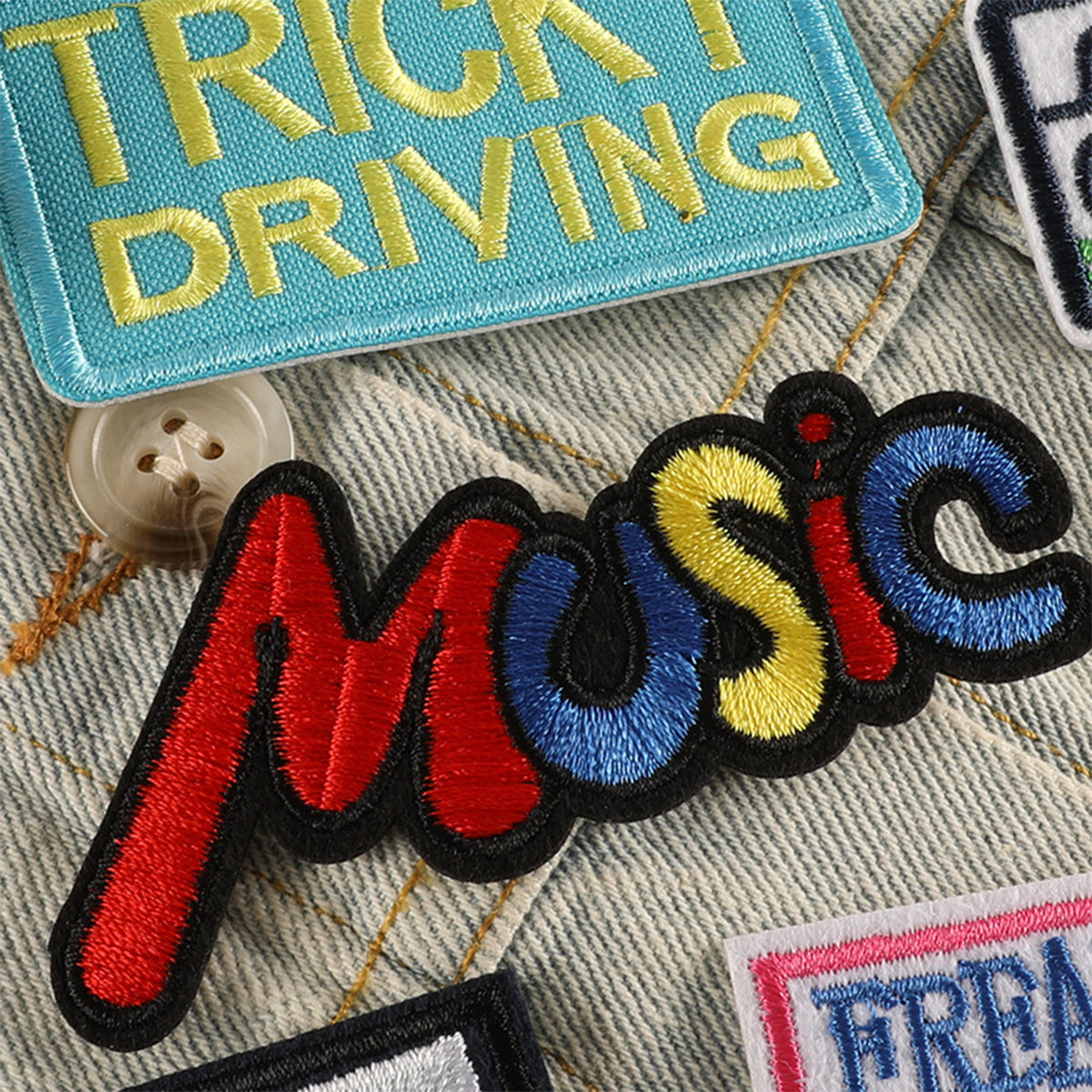 Embroidered Patch Sticker Iron On Patches For DIY Clothing Accessories