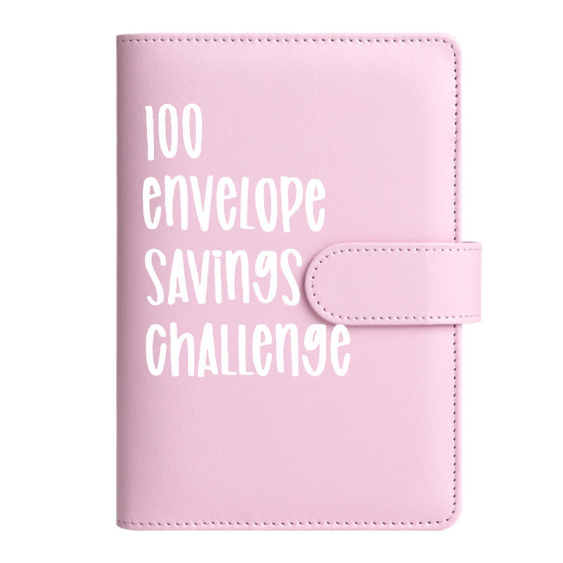 100 Envelope Challenge Binder with 25 Grid Cards & 100 Couple Challenge Notebook