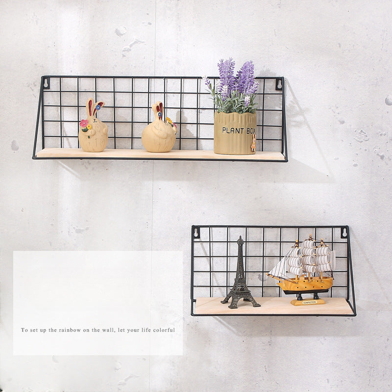 Iron Mesh Storage Rack Kitchen Bathroom Partition Storage Decoration Rack