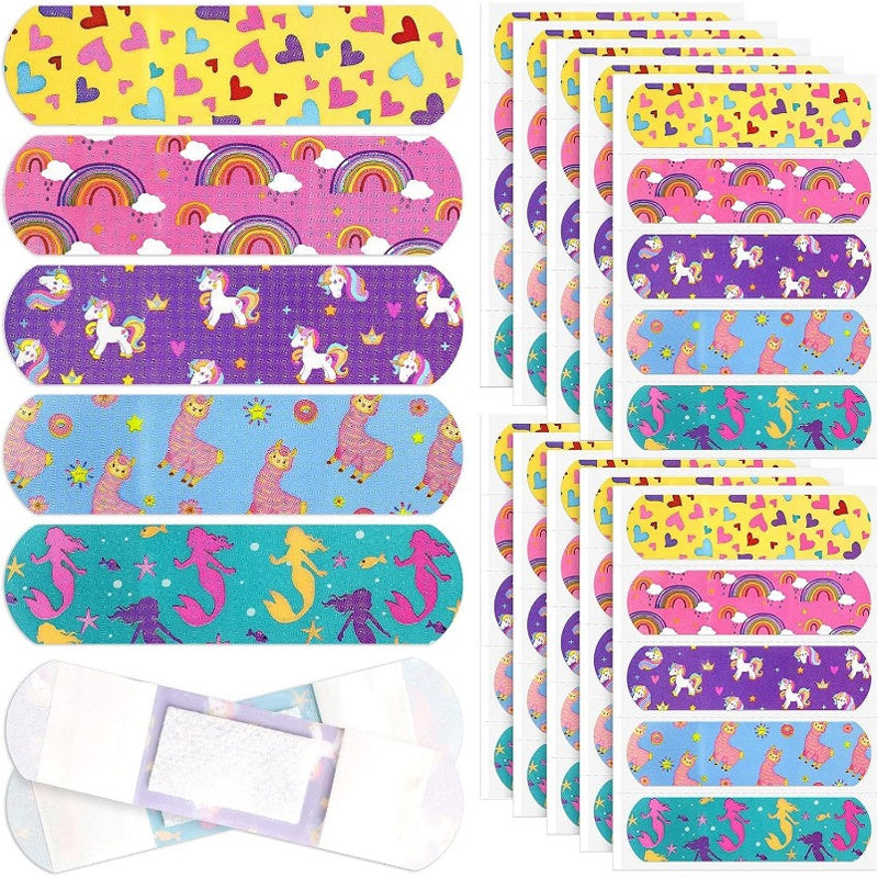 50pcs Cartoon Waterproof Bandages for Outdoor First Aid