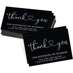 50pcs Thank You Cards Business Decoration Stickers Label Cards