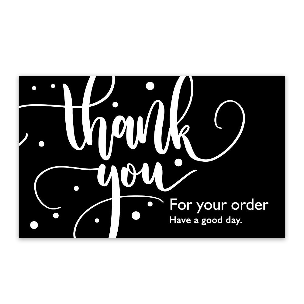 50pcs Thank You Cards Business Decoration Stickers Label Cards