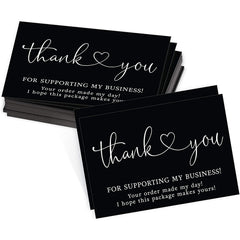 50pcs Thank You Cards Business Decoration Stickers Label Cards