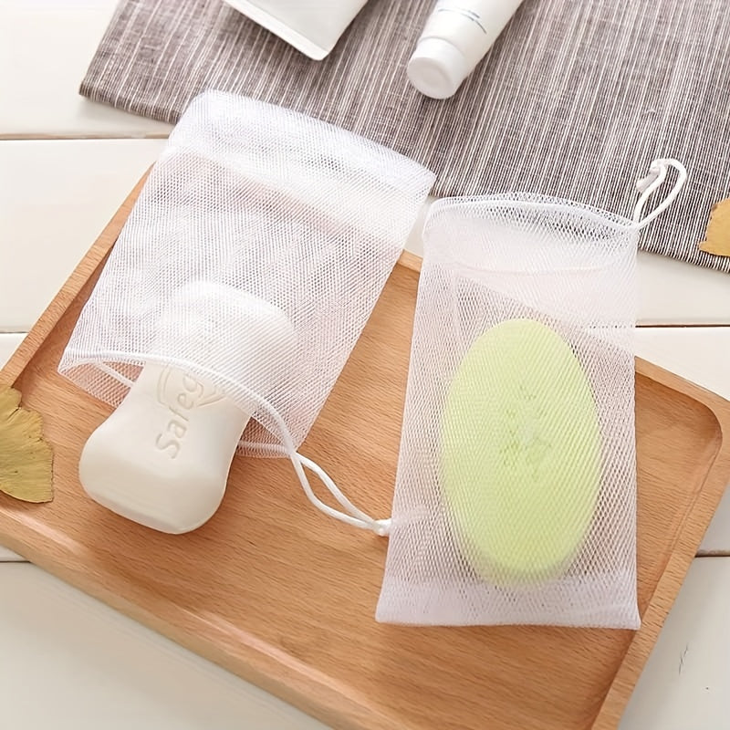 Colorful Soap Foaming Mesh Bag Bathroom Accessories
