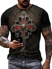 3D Print Men's Graphic T-shirt for Summer