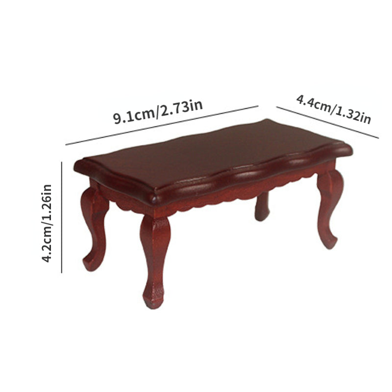 Wooden Tea Table for Dolls House Furniture DIY Accessories