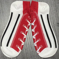 Funny Cotton Ankle Socks Canvas Shoes 3D Print Socks Men Women