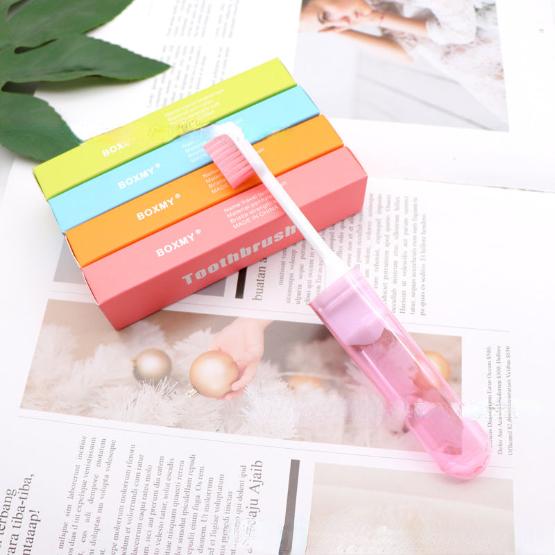 Portable Travel Foldable Toothbrush Mini Soft Bristle