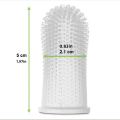 Soft Bristle Pet Finger Toothbrush Silicone Dog Finger Cover Brush